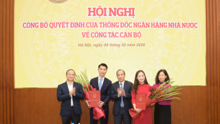 Ngân hàng Nhà nước bổ nhiệm 2 Phó Vụ trưởng Vụ Pháp chế