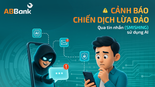 ABBank cảnh báo chiến dịch lừa đảo qua tin nhắn sử dụng AI