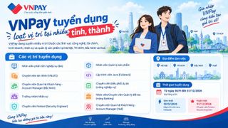 VNPay tuyển dụng nhiều vị trí việc làm hấp dẫn