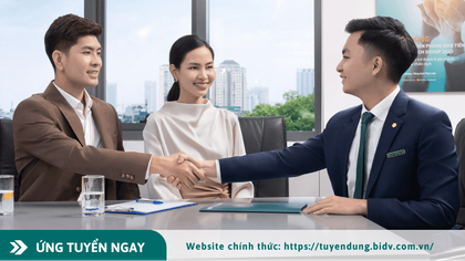 BIDV tuyển dụng nhân sự lãnh đạo phòng tại Chi nhánh Bắc Giang và Chi nhánh Quang Trung