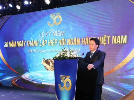 Phó Thống đốc NHNN Phạm Tiến Dũng phát biểu tại Lễ kỷ niệm