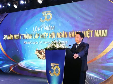 Phó Thống đốc NHNN Phạm Tiến Dũng phát biểu tại Lễ kỷ niệm
