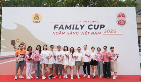 Công đoàn Hiệp hội Ngân hàng Việt Nam tham gia Giải Pickleball Family Cup Ngân hàng Việt Nam 2026