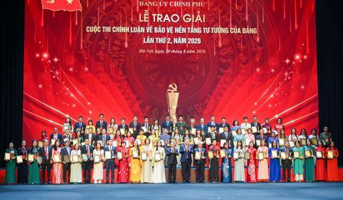 Nhiều đơn vị ngành Ngân hàng đạt giải cao tại Cuộc thi chính luận về bảo vệ nền tảng tư tưởng của Đảng lần thứ 2, năm 2026