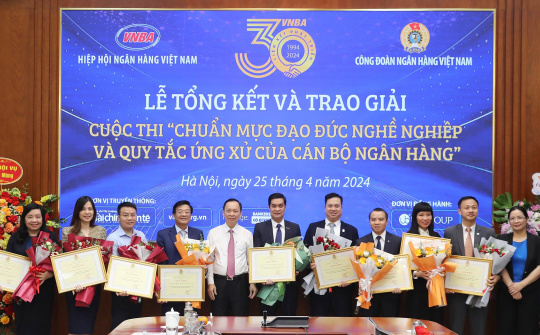 Toàn cảnh Lễ tổng kết và trao giải cuộc thi "Chuẩn mực đạo đức nghề nghiệp và quy tắc ứng xử người cán bộ ngân hàng"