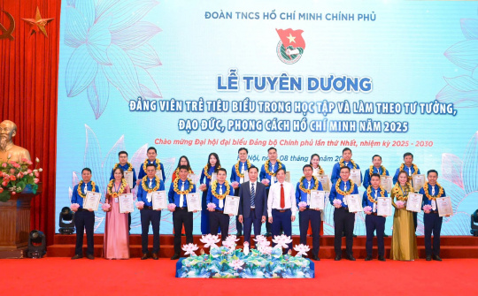 BIDV vinh dự có 4 đại diện được vinh danh Đảng viên trẻ tiêu biểu Đảng bộ Chính phủ 2025