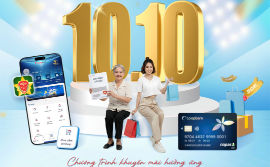 Co-opBank tung chuỗi ưu đãi chào mừng ngày chuyển đổi số và ngày thẻ Việt Nam