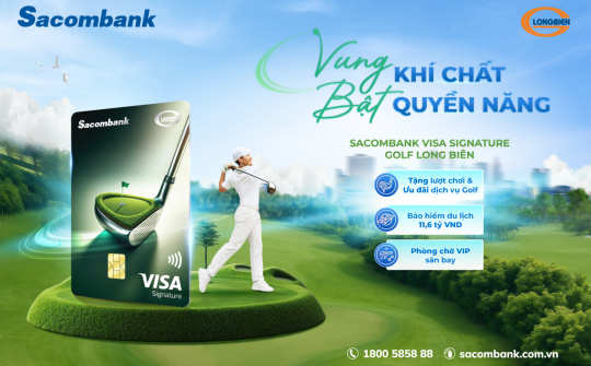 Sacombank ra mắt thẻ tín dụng đặc quyền cho cộng đồng golfer