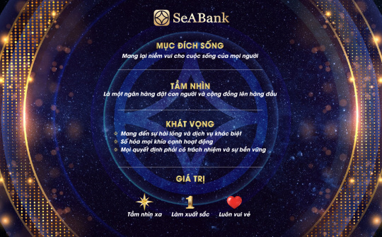 SeABank công bố khung chiến lược về tầm nhìn và giá trị cốt lõi