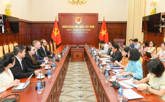 Phó Thống đốc Phạm Tiến Dũng tiếp Tập đoàn Công nghệ tài chính Tether