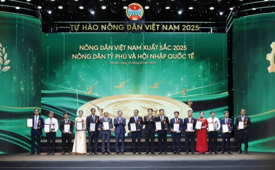 Agribank đồng hành cùng Lễ tôn vinh - Trao danh hiệu Nông dân Việt Nam xuất sắc và Nhà khoa học của Nhà nông năm 2025
