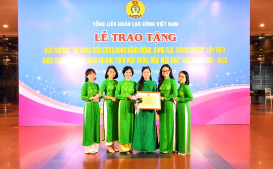 Công đoàn cơ sở Trụ sở chính Vietcombank được Tổng LĐLĐVN khen thưởng phong trào “Giỏi việc nước, Đảm việc nhà” giai đoạn 2020-2025