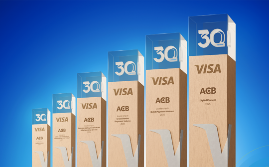 ACB tiếp tục dẫn đầu thị phần thẻ VISA 2025 và bước nhảy sáng tạo về thanh toán số