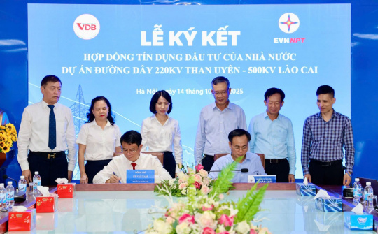 VDB tài trợ 715 tỷ đồng xây dựng đường dây 220 kV Than Uyên - Lào Cai