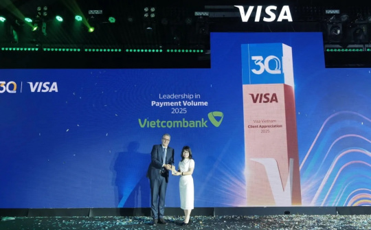 Vietcombank được Visa vinh danh với 8 giải thưởng quan trọng năm 2025