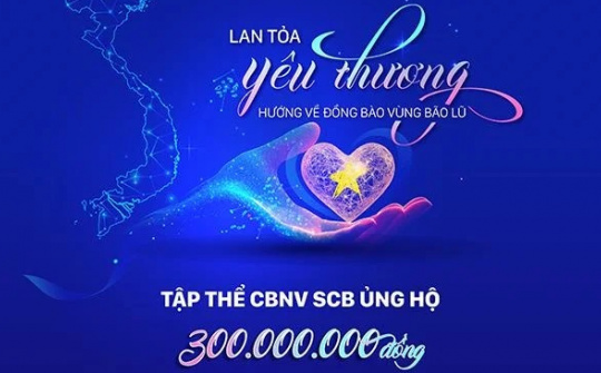 SCB lan tỏa yêu thương, hướng về đồng bào vùng bão lũ