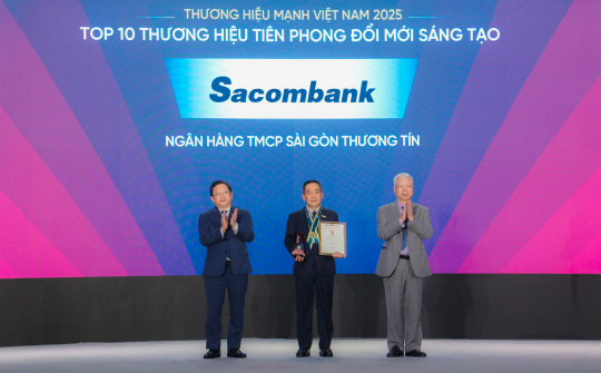 Sacombank 14 năm liền giữ vững danh hiệu thương hiệu mạnh Việt Nam