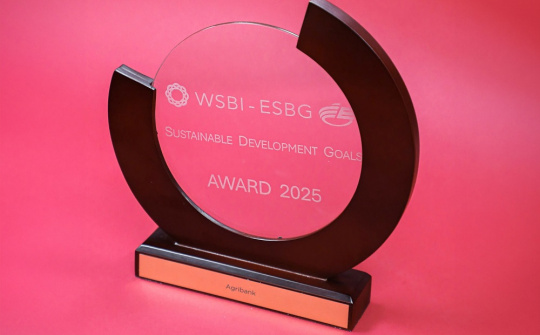 Agribank được WSBI-ESBG vinh danh Giải thưởng Phát triển bền vững 2025