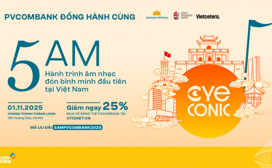 PVcomBank đồng hành cùng 5AM “đánh thức giác quan” giữa lòng di sản