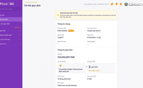 TPBank kích hoạt “lá chắn số” chống lừa đảo tài khoản ngân hàng