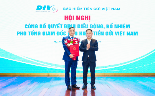 Bổ nhiệm Phó Tổng Giám đốc Bảo hiểm tiền gửi Việt Nam