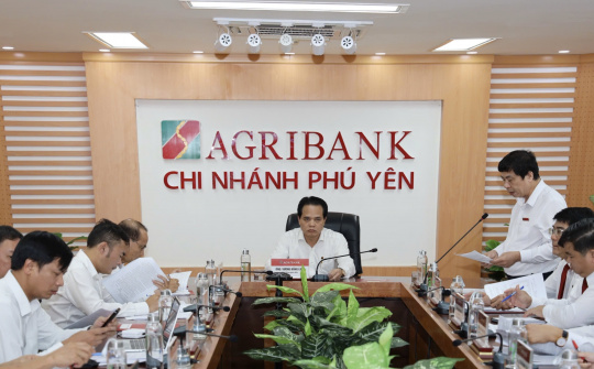 Phó Tổng Giám đốc Agribank Vương Hồng Lĩnh làm việc tại Agribank Chi nhánh Phú Yên kịp thời chỉ đạo khắc phục thiệt hại do bão lũ