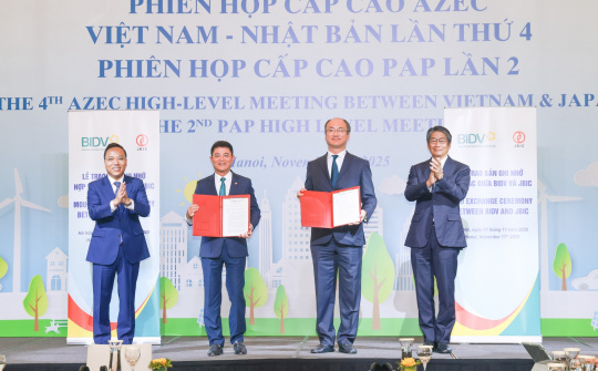 BIDV và JBIC ký kết thỏa thuận hợp tác về tài chính xanh