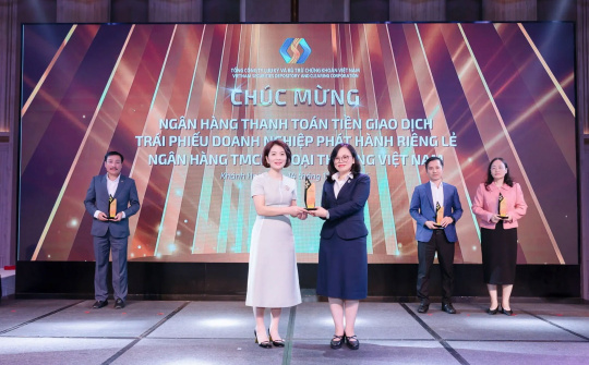 Vietcombank tiếp tục được VSDC vinh danh