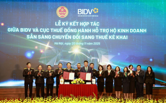 BIDV cùng ngành Thuế hỗ trợ hộ kinh doanh chuyển sang thuế kê khai