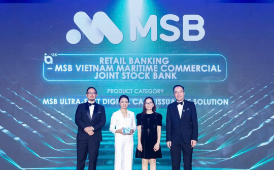 Ngân hàng bán lẻ MSB được vinh danh tại Giải thưởng Sáng tạo Quốc tế 2025