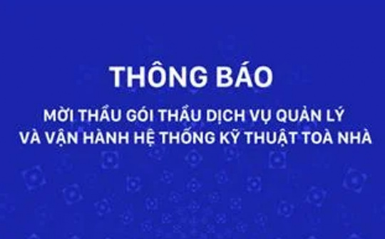 SCB mời thầu dịch vụ quản lý và vận hành hệ thống kỹ thuật tòa nhà