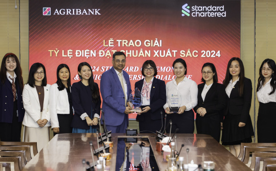 Agribank được vinh danh chất lượng thanh toán xứng tầm quốc tế
