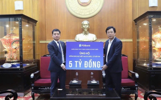 PGBank ủng hộ 5 tỷ đồng giúp miền Trung, Tây Nguyên vượt qua bão lũ