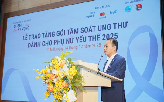 NAPAS, Mastercard, and Payoo donate over 4 billion Vietnamese dong, provide 2,010 free cancer screening packages, and organize “Zero-Dong Stalls” for vulnerable women.