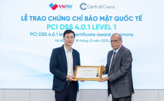 VNPAY services receive the highest-level PCI DSS international security certificates for six consecutive years
