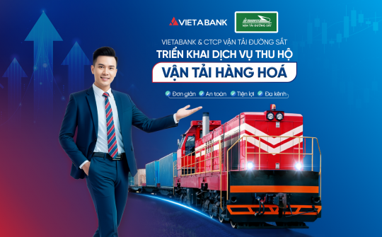 VietABank hợp tác CTCP Vận tải Đường sắt triển khai dịch vụ thu hộ