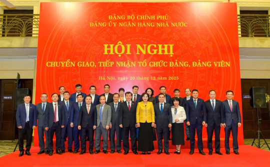 Tiếp nhận chuyển giao 6 tổ chức đảng về trực thuộc Đảng bộ Ngân hàng Nhà nước