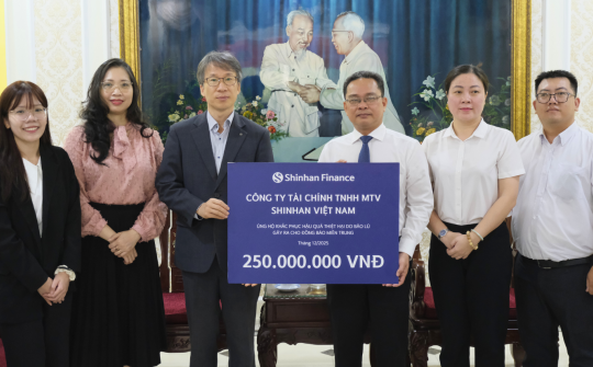 Shinhan Finance chung tay cùng cộng đồng khắc phục hậu quả sau bão