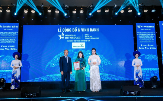 Vietcombank được vinh danh là 'nhà tuyển dụng được ưa thích' và 'nơi làm việc tốt nhất Việt Nam'