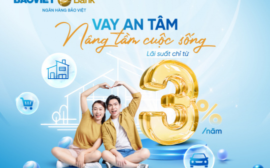 BAOVIET Bank triển khai ưu đãi vay vốn với lãi suất từ 3%/năm