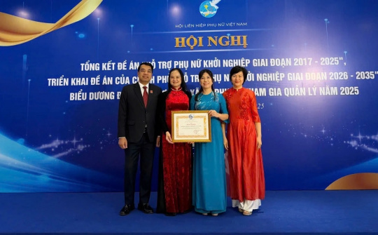 SHB nhận bằng khen vì hỗ trợ phụ nữ khởi nghiệp