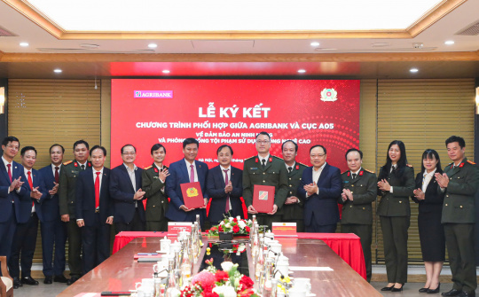 Agribank ký kết hợp tác với Cục A05 tăng cường bảo mật và an toàn giao dịch cho khách hàng