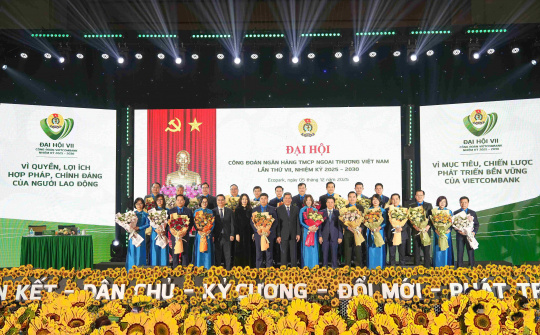 Vietcombank tổ chức thành công Đại hội đại biểu Công đoàn lần thứ VII, nhiệm kỳ 2025-2030, viết tiếp những tháng năm tự hào