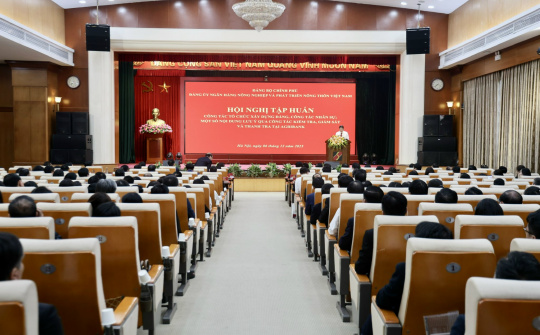 Đảng uỷ Agribank tổ chức Hội nghị tập huấn công tác xây dựng Đảng, công tác nhân sự và công tác kiểm tra, giám sát toàn hệ thống