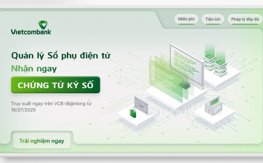 Vietcombank số hóa sổ phụ - Bước tiến mới cho tài chính doanh nghiệp