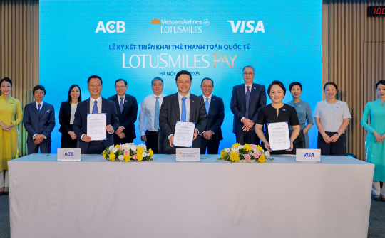ACB hợp tác Vietnam Airlines, Visa ra mắt thẻ hội viên Lotusmiles Pay