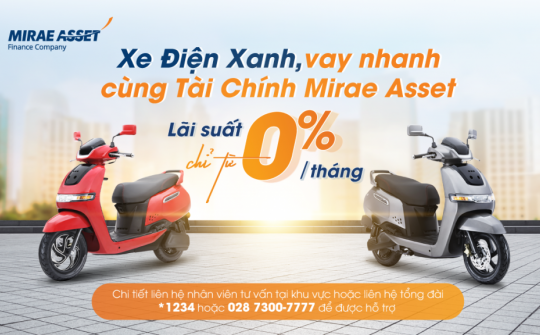MAFC triển khai gói vay ưu đãi hỗ trợ khách hàng mua xe điện