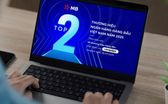 MB giữ vị trí top 2 thương hiệu ngân hàng Việt