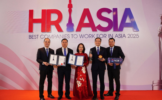 Ngân hàng NCB nhận cú đúp giải thưởng của HR Asia Awards 2025