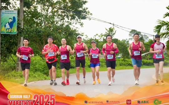 Agrirun 2025: Bước chân kết nối yêu thương, lan tỏa bản sắc Agribank
